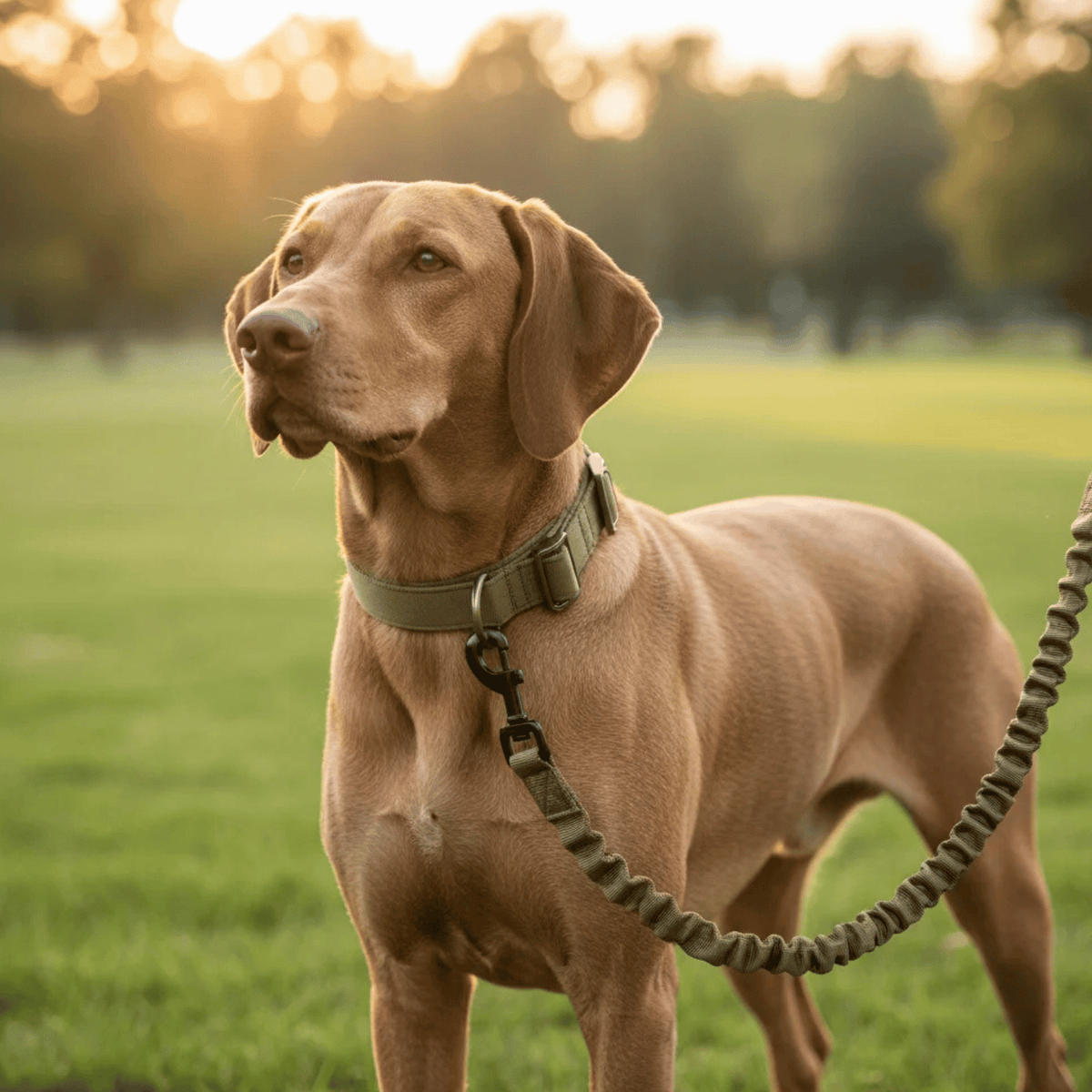 Shock-Absorbing Dog Collar & Leash Set – WalkPlus™