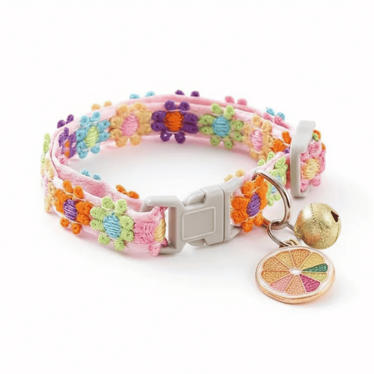 Nylon Adjustable Cat Collar with Bell – HoldStyle™