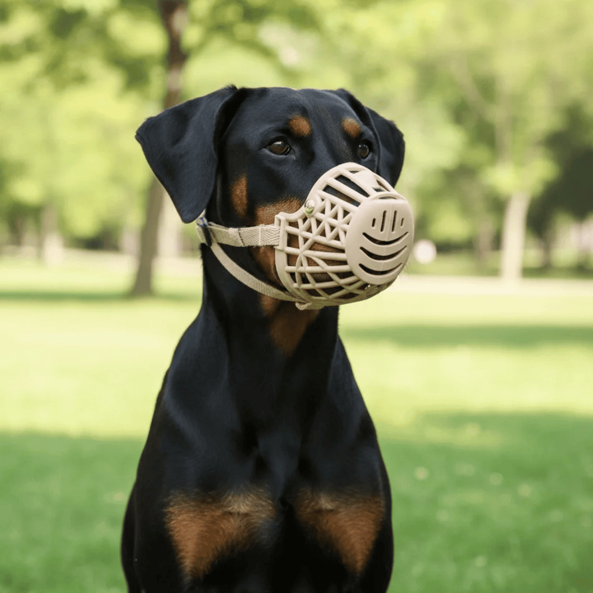 Breathable Adjustable Dog Muzzle – WalkComfort™