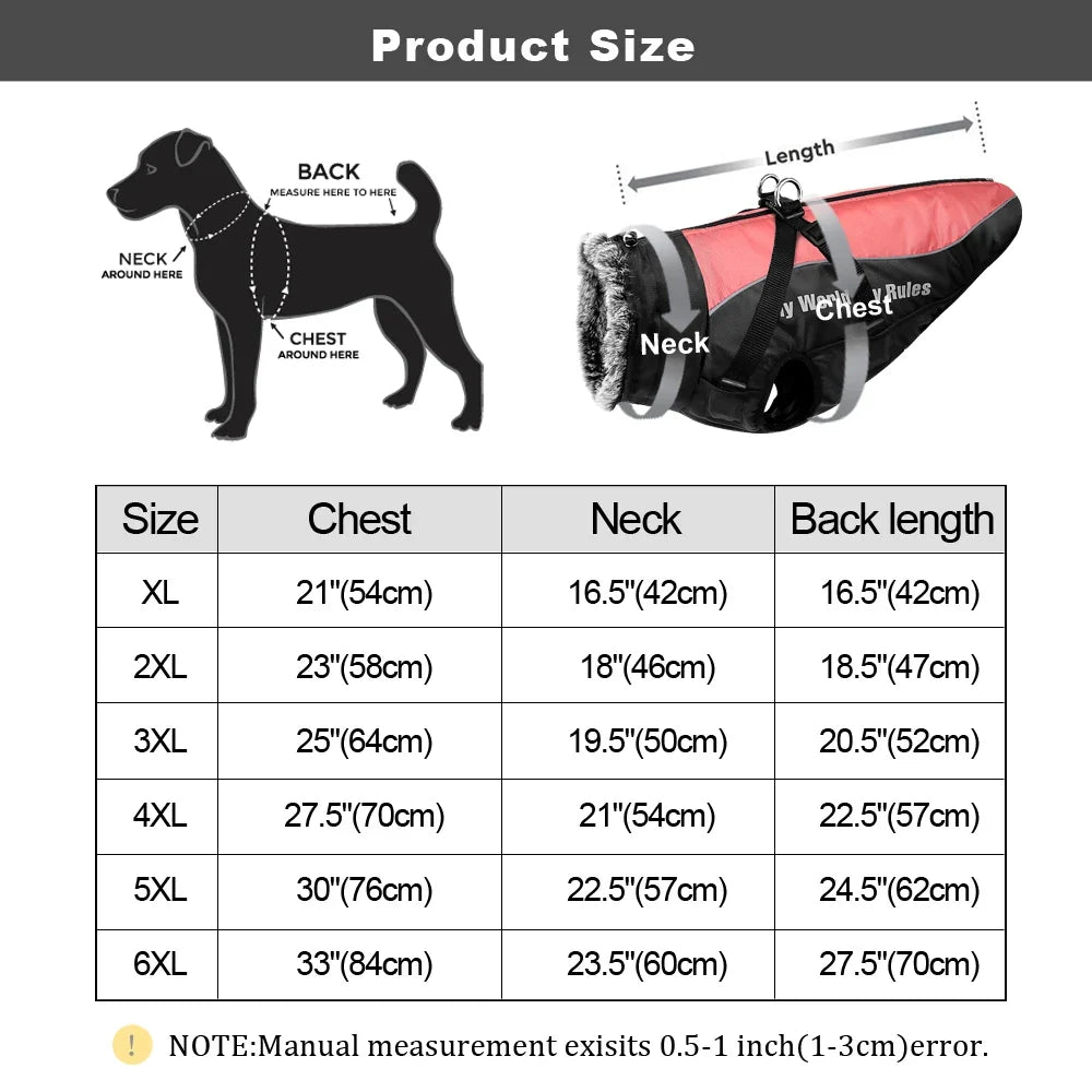 Warm Waterproof Dog Coat with Harness – WeatherLink™