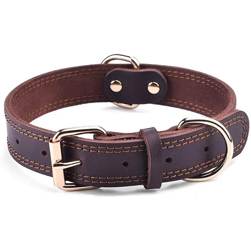 Leather Adjustable Dog Collar – WalkSelect™