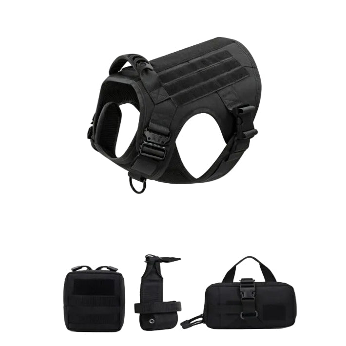 Tactical Adjustable Dog Harness with Handle – SecureSphere™