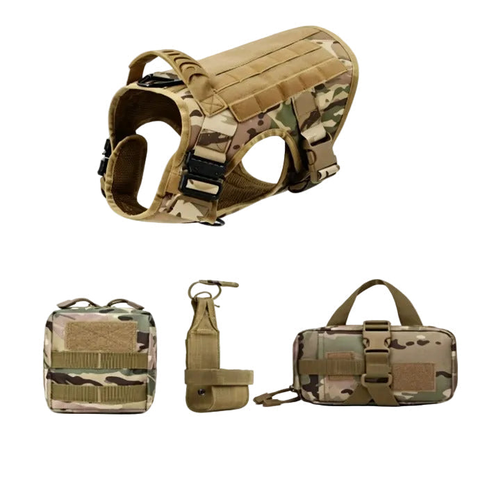 Tactical Adjustable Dog Harness with Handle – SecureSphere™