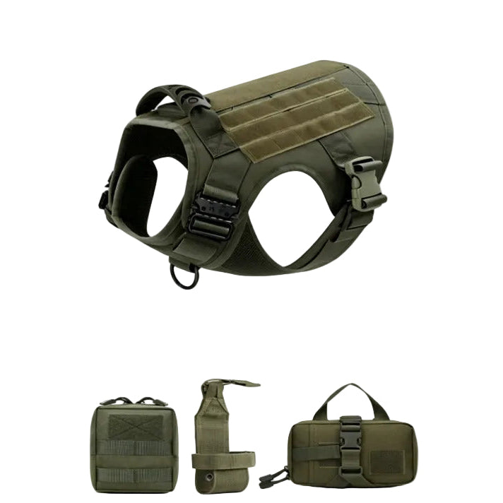 Tactical Adjustable Dog Harness with Handle – SecureSphere™