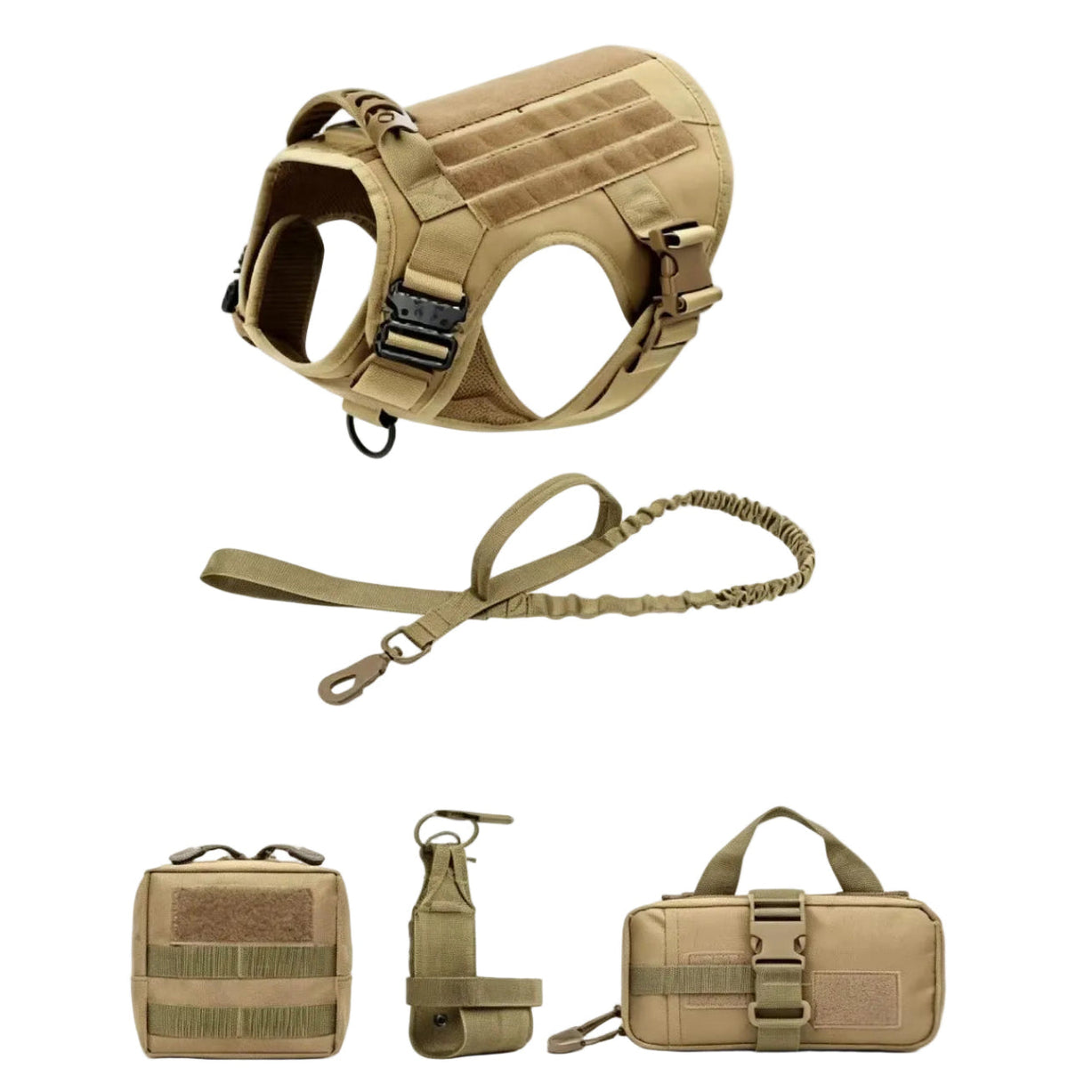 Tactical Adjustable Dog Harness with Handle – SecureSphere™
