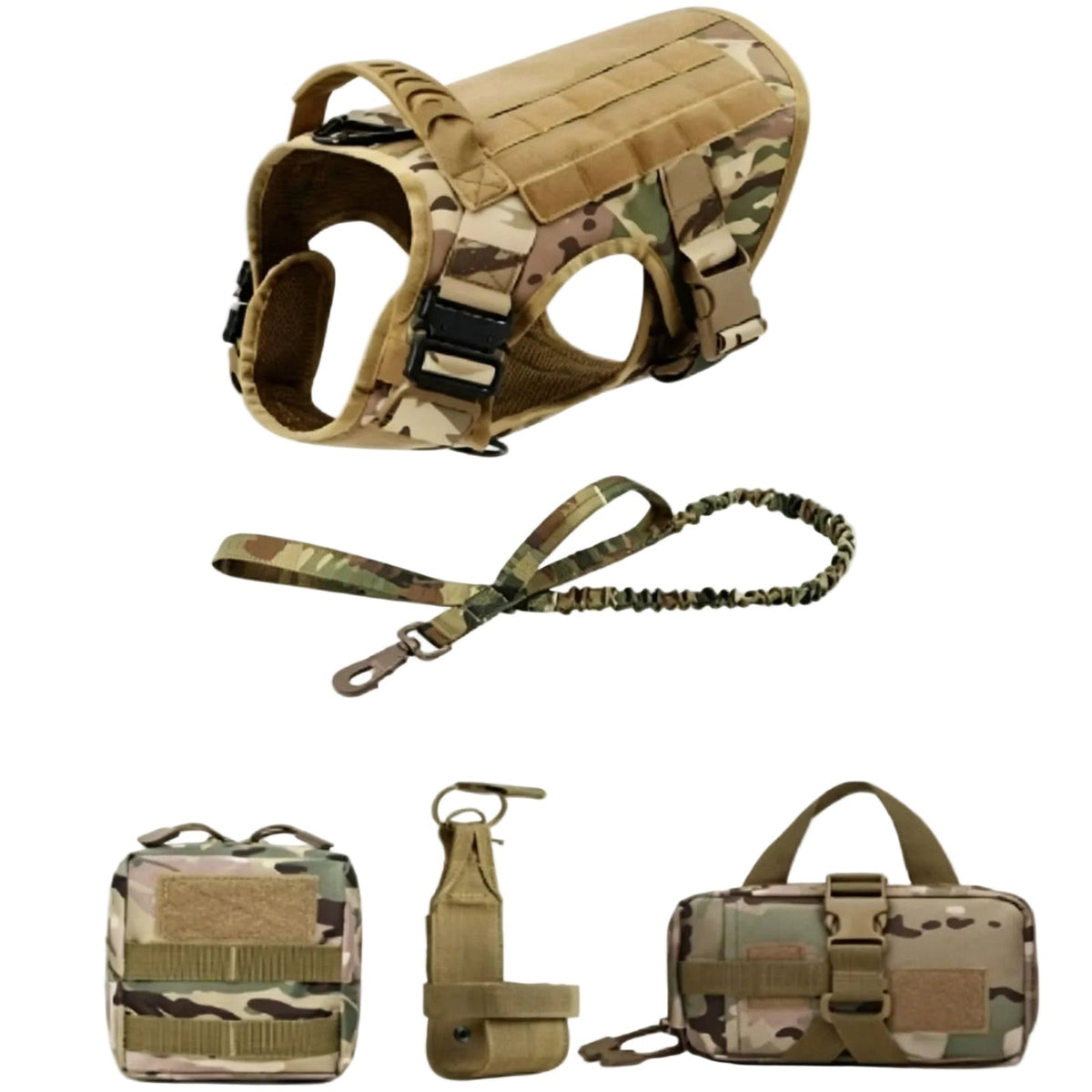 Tactical Adjustable Dog Harness with Handle – SecureSphere™
