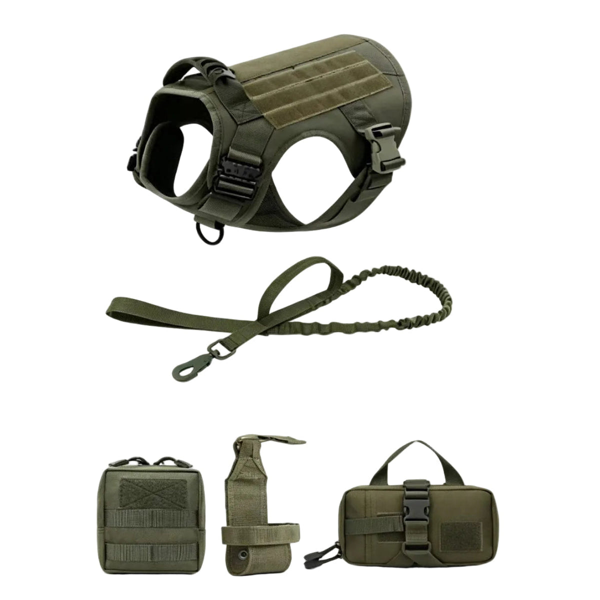 Tactical Adjustable Dog Harness with Handle – SecureSphere™