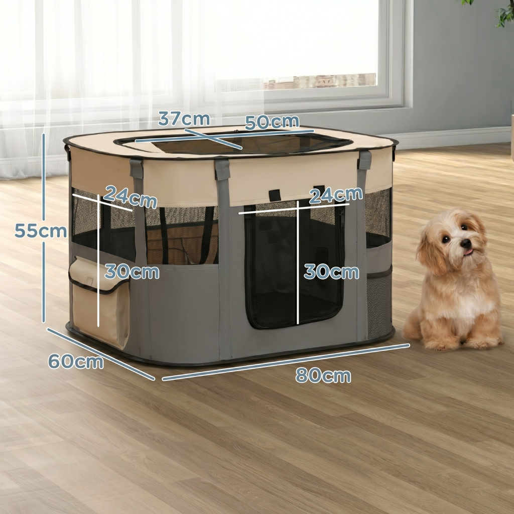 Foldable Pet Playpen for Dogs & Cats – CozyCare™