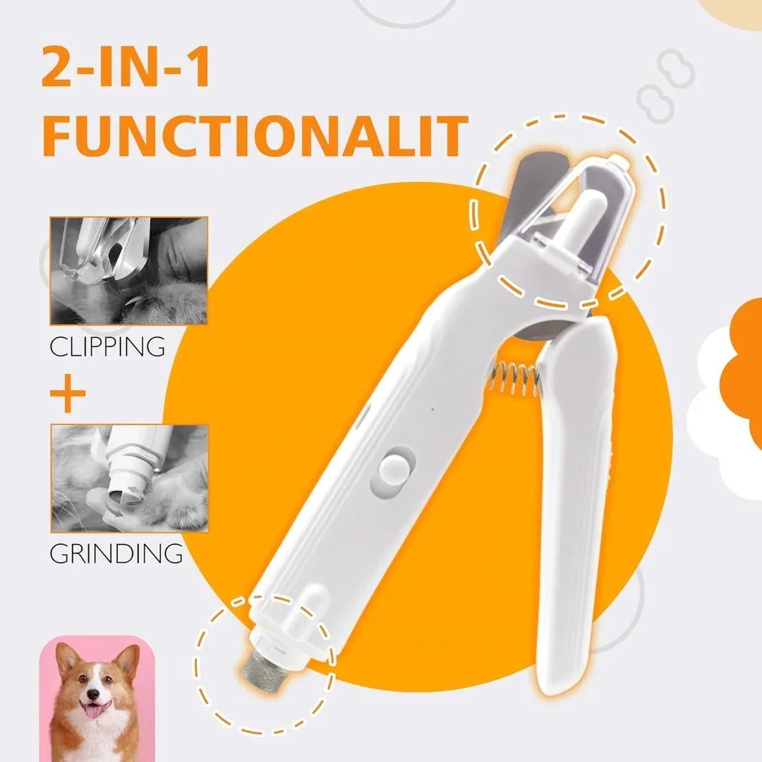 2-in-1 Electric Pet Nail Clipper & File – TrimQuest™