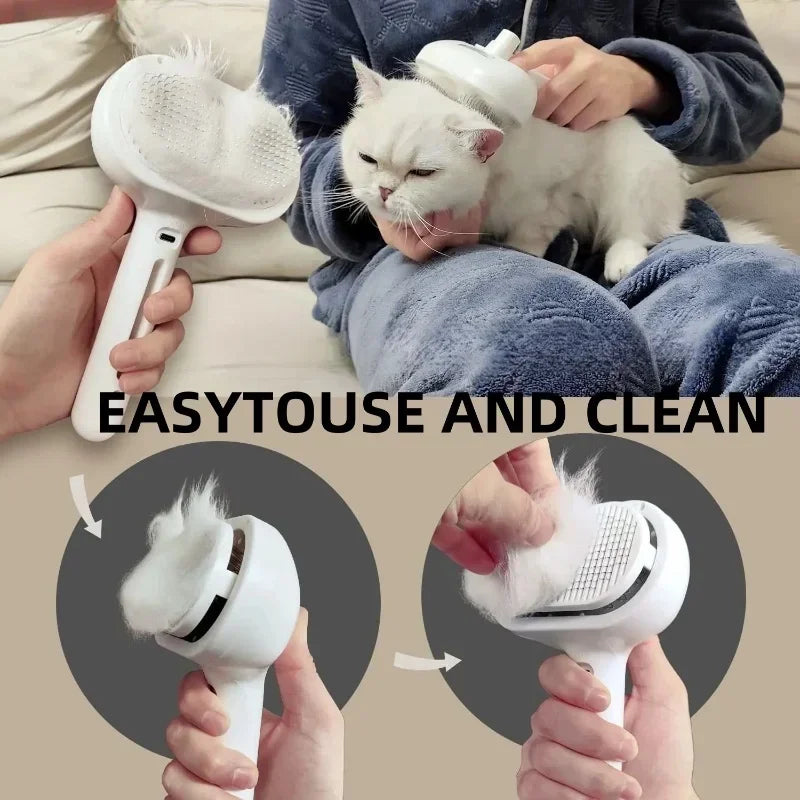 Electric Steam Pet Grooming Comb – SmoothCare™