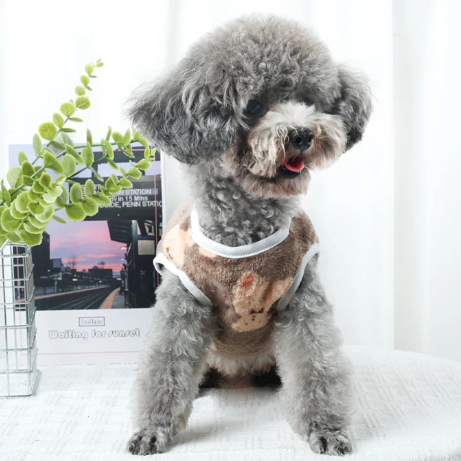 Soft Flannel Pet Vest for Dogs & Cats – RainPrime™