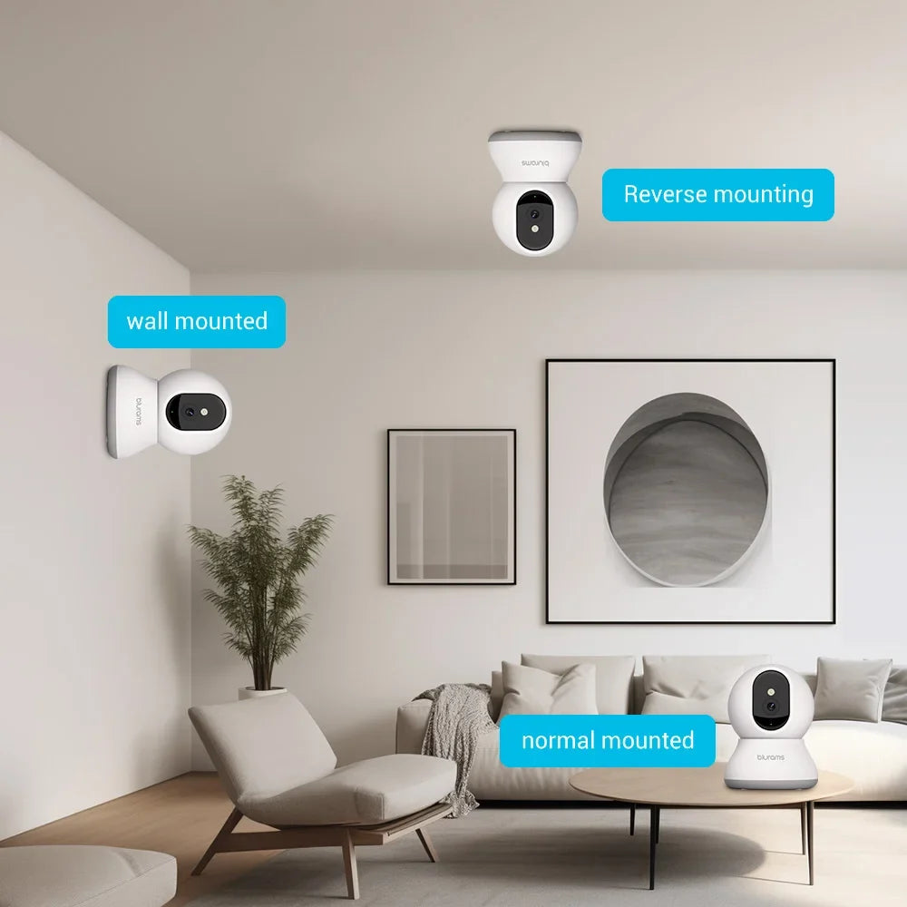 Tailented ViewMate™ – Pet Camera with 360° Viewing for Home Pet Monitoring