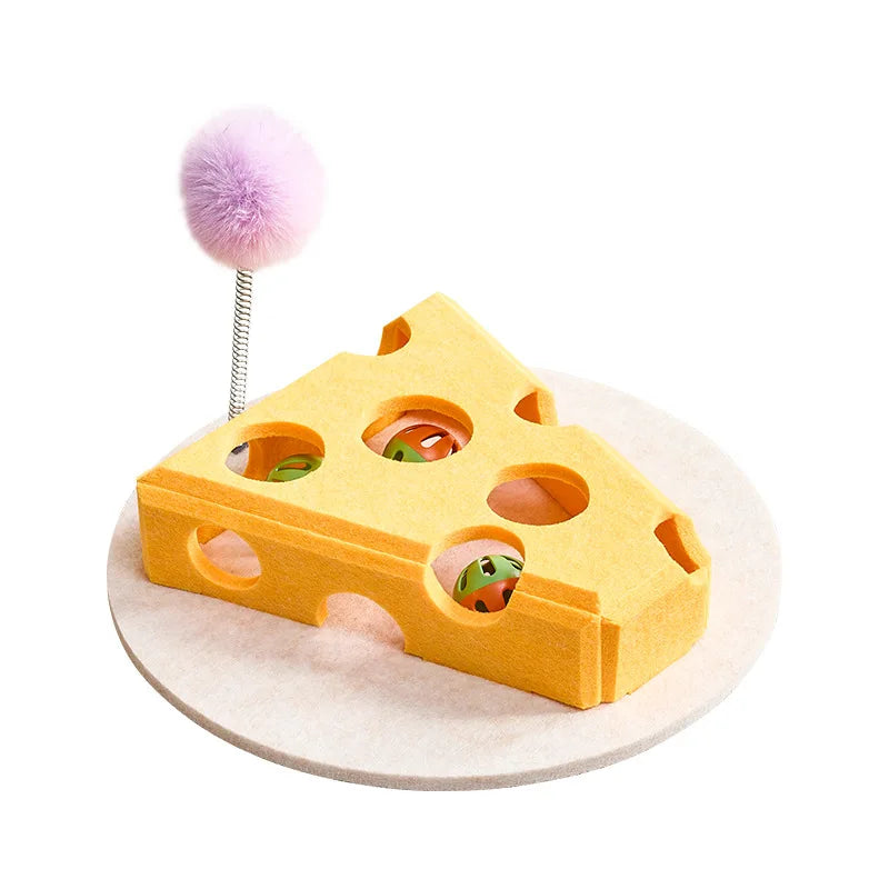 Interactive Cat Puzzle Toy – CheeseChase™ – BounceLiving™