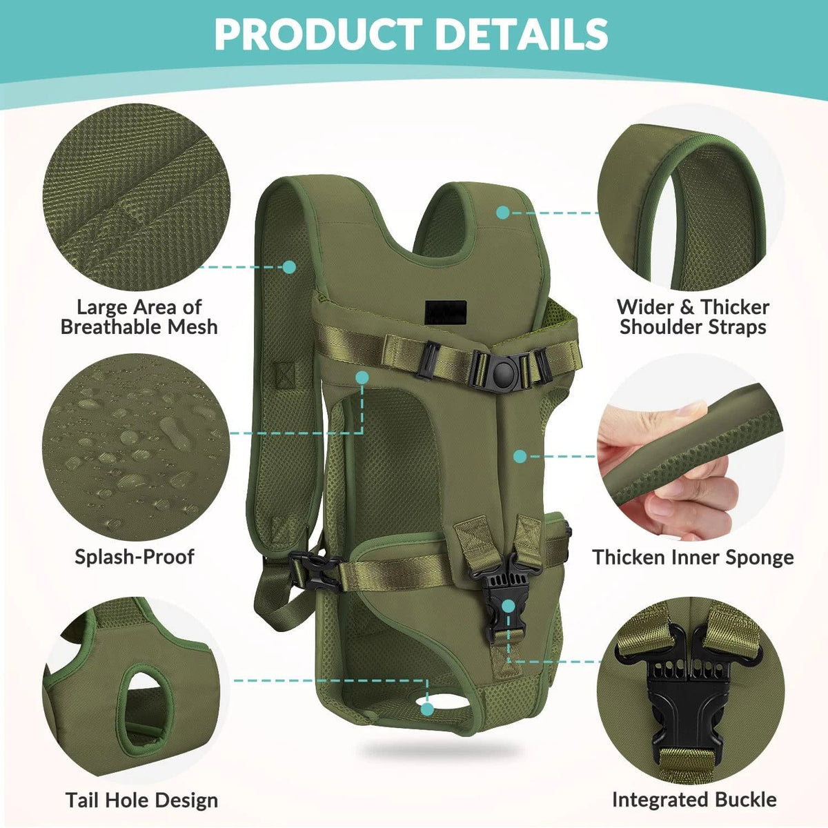 Tailented TrekDaily™ – Pet Car Seat & Cargo Protection Cover for Dogs & Cats