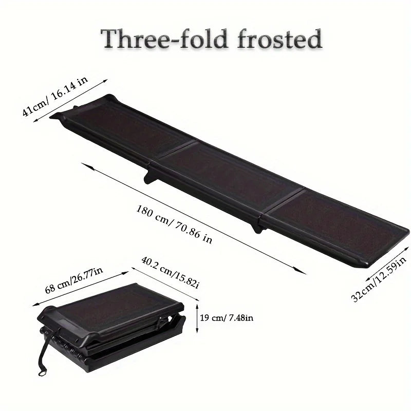 Tailented SeatWave™ – Foldable Pet Car Ramp for Dogs