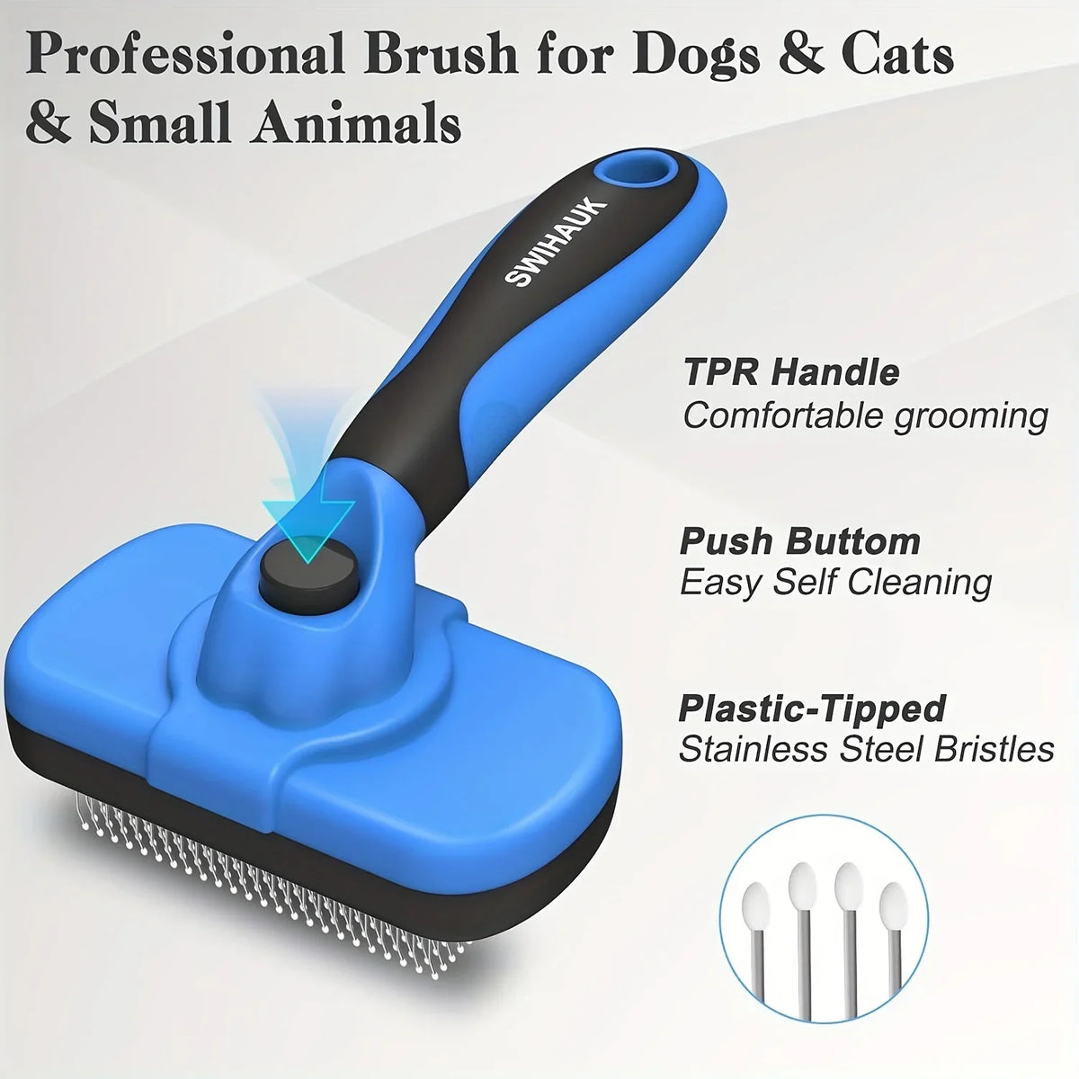 Self-Cleaning Pet Grooming Brush – SmoothWorks™