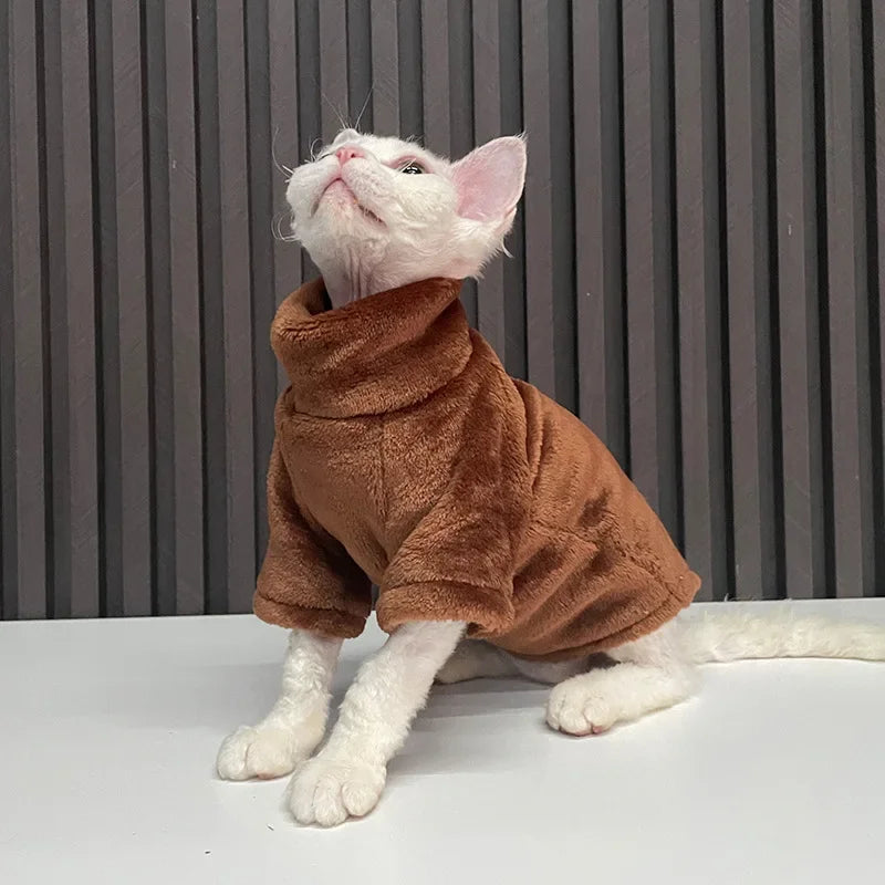 Warm Fleece Cat Coat – CloudWorks™