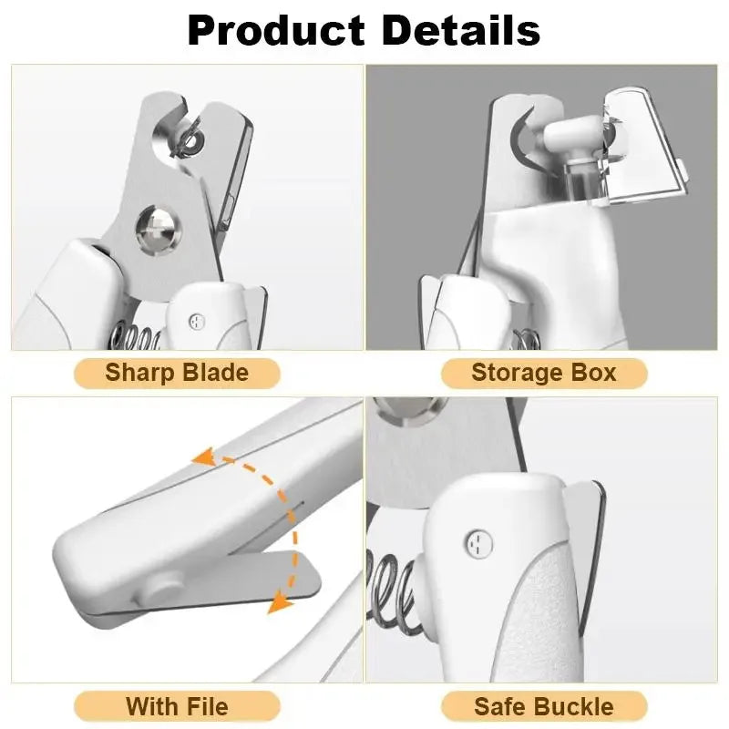 Tailented TrimLink™ – Pet Nail Clipper with LED Light with Rechargeable Power for Pets