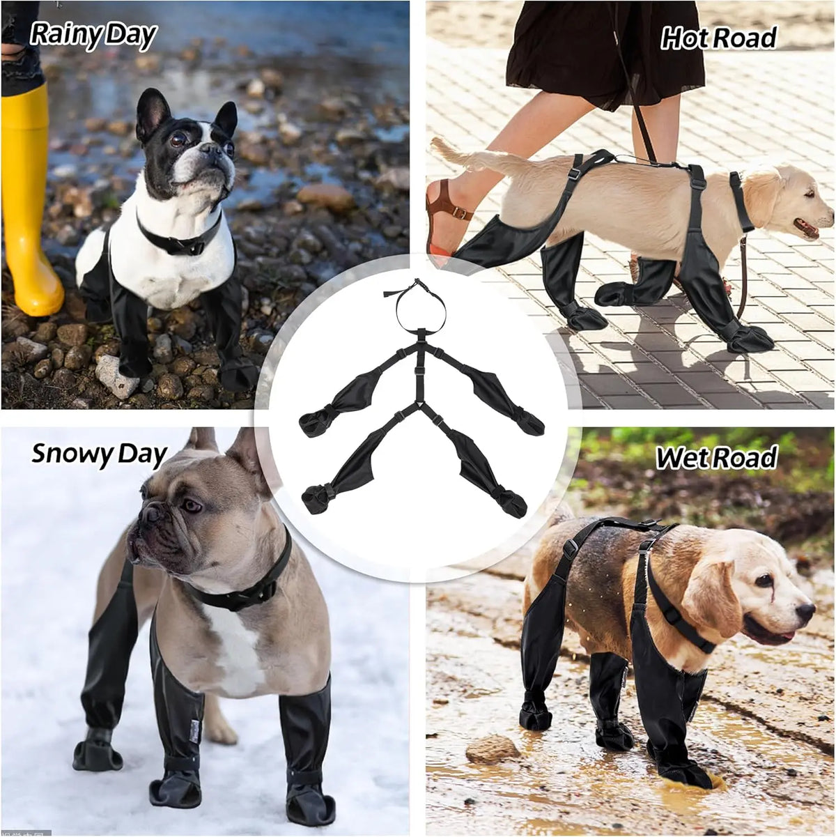 Waterproof Protective Dog Boots – WrapSafe™