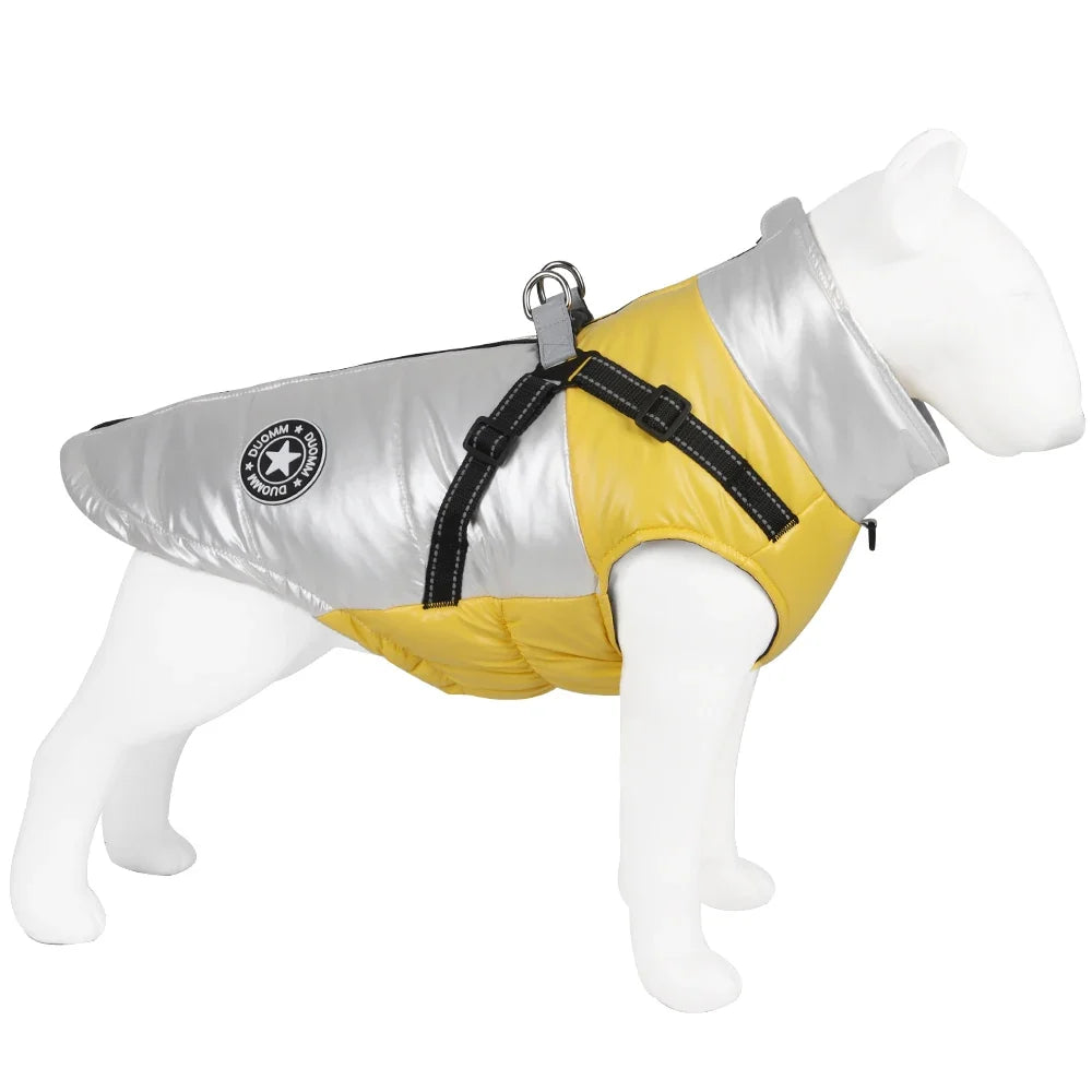 Warm Dog Coat with Integrated Harness – PawMate™