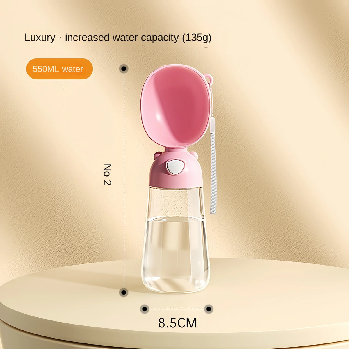 Portable Pet Water Bottle with Food Dispenser – WaterShield™