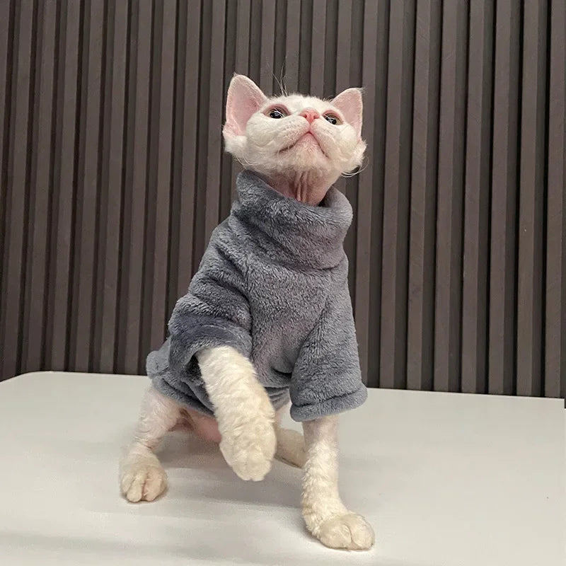 Warm Fleece Cat Coat – CloudWorks™
