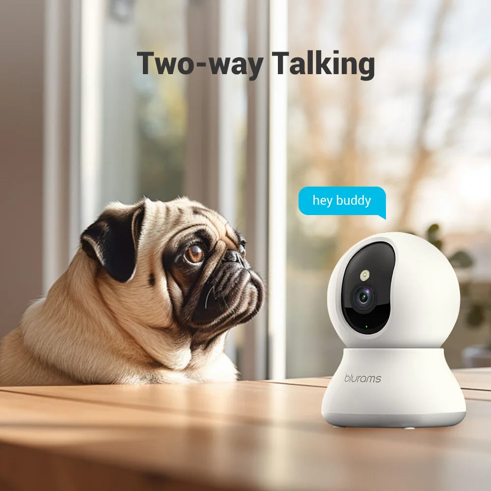 Tailented ViewMate™ – Pet Camera with 360° Viewing for Home Pet Monitoring