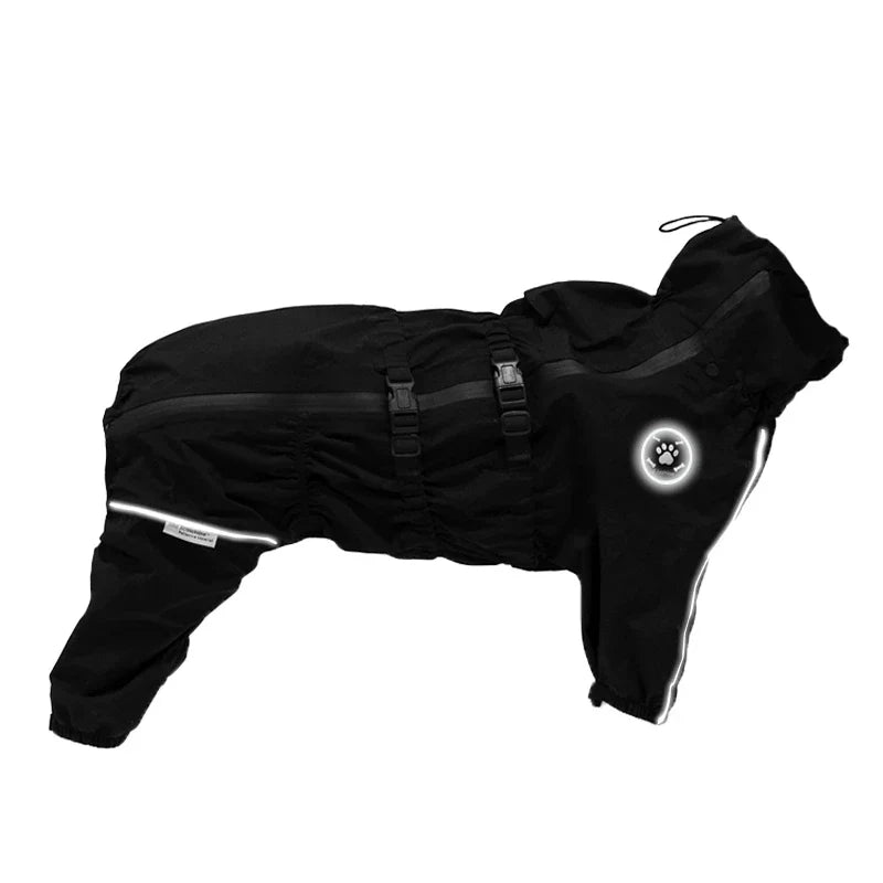 Reflective Waterproof Dog Raincoat – CareTrail™