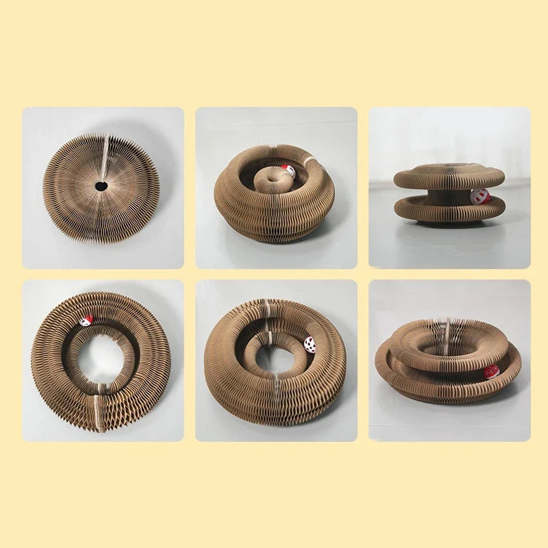 3-in-1 Cat Scratcher & Interactive Ball Toy – ChewWise™