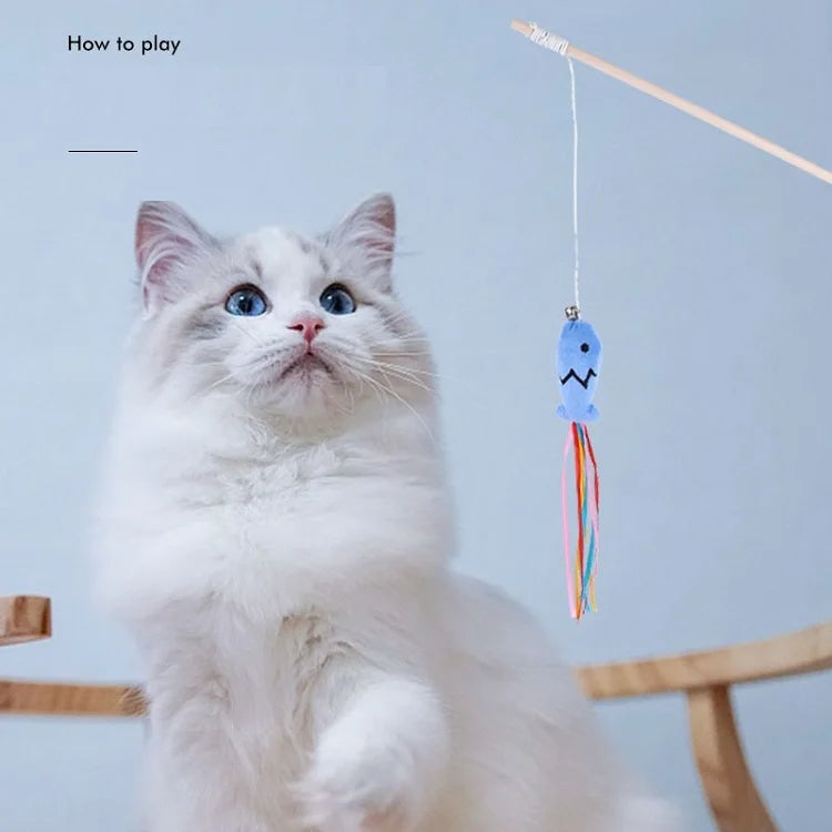 Tailented TugFit™ – Interactive Cat Wand Toy for Cats – Play & Enrichment