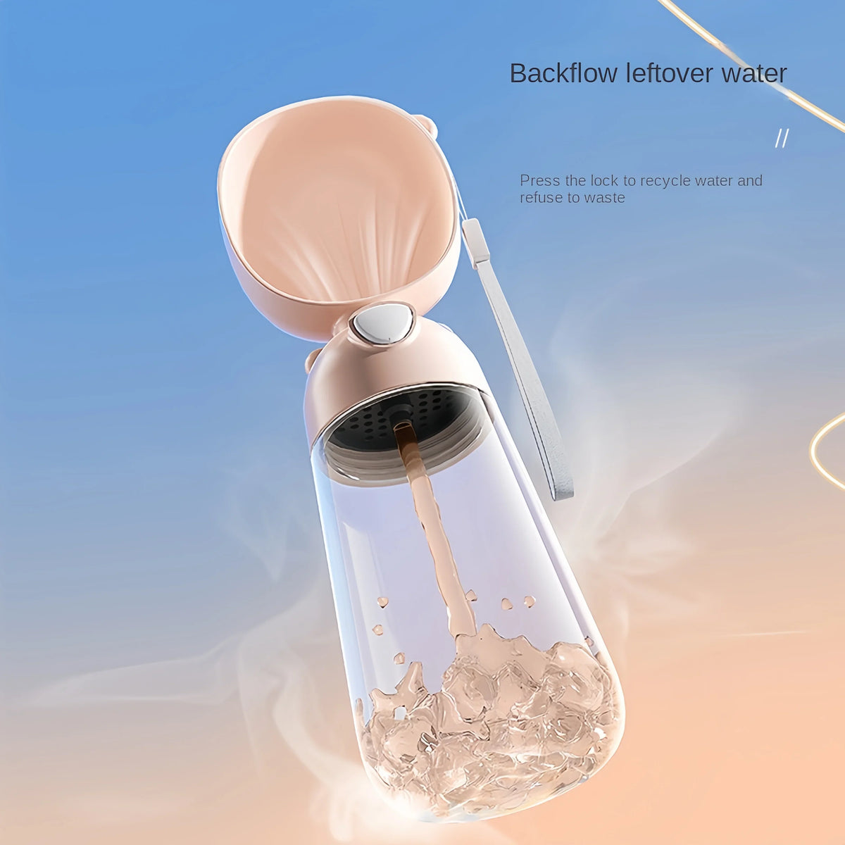 Portable Pet Water Bottle with Food Dispenser – WaterShield™