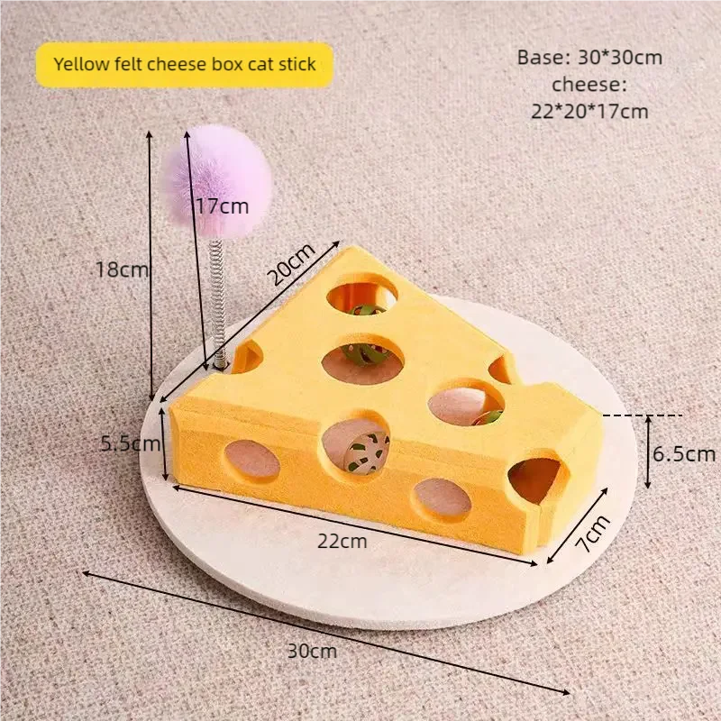 Interactive Cat Puzzle Toy – CheeseChase™ – BounceLiving™