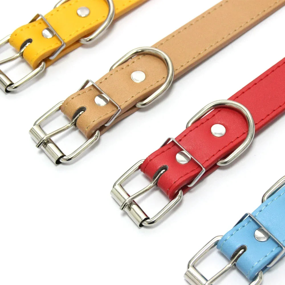Leather Adjustable Dog Collar – FlexFresh™