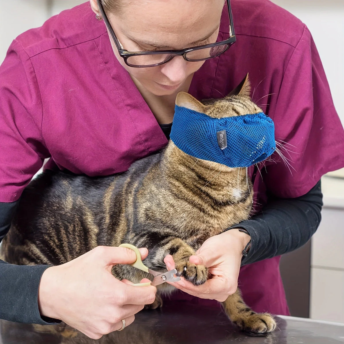 Adjustable Cat Grooming Muzzle – MotionReady™