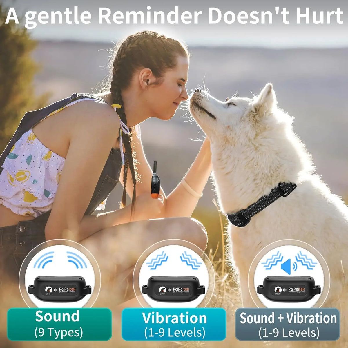 Tailented PawSafe™ – Adjustable Anti-Bark Training Collar for Dogs