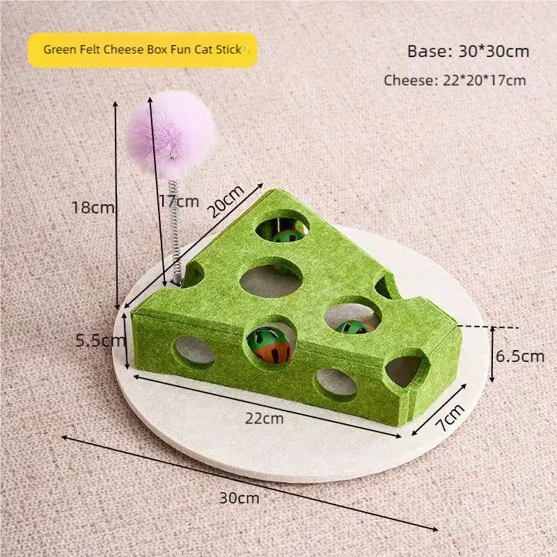 Interactive Cat Puzzle Toy – CheeseChase™ – BounceLiving™