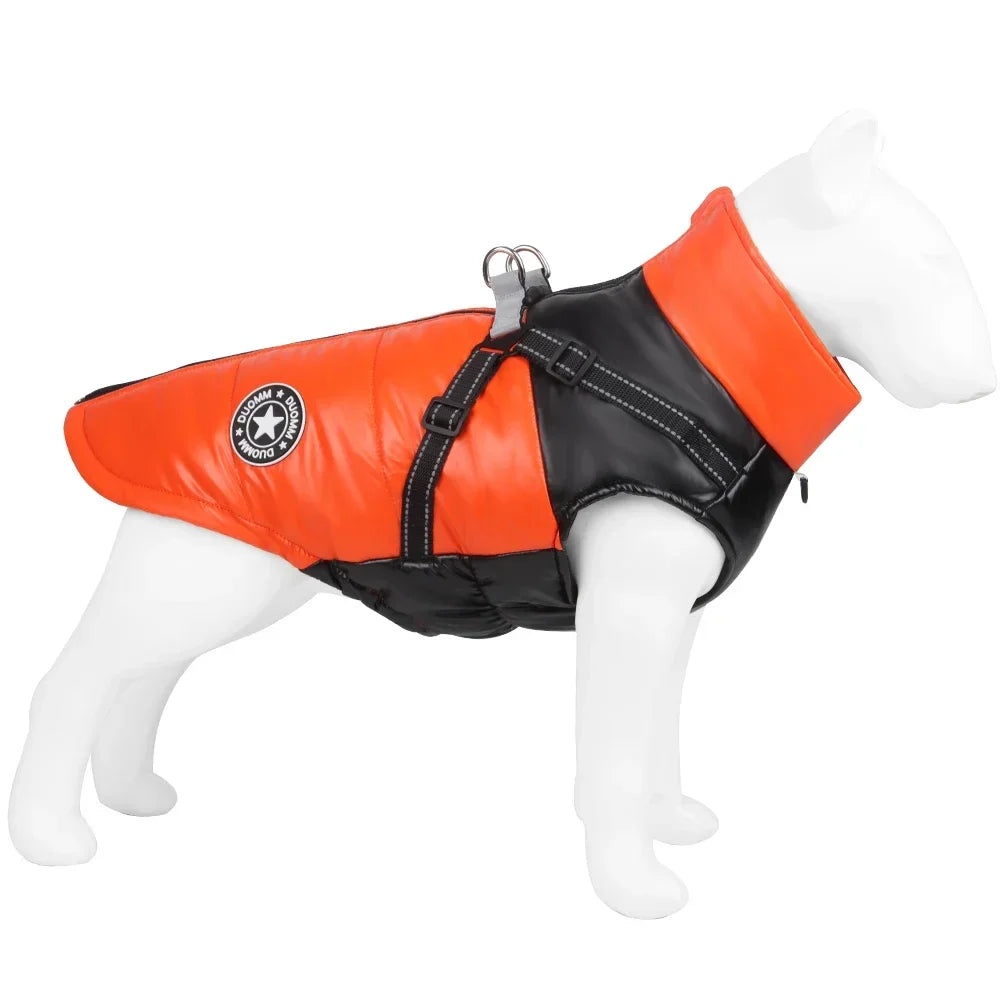 Warm Dog Coat with Integrated Harness – PawMate™