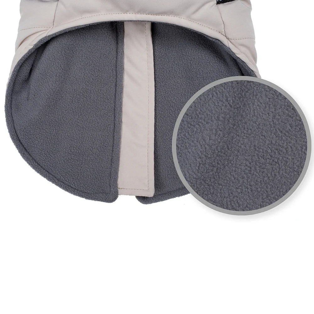 Warm Dog Coat with Built-In Harness – ShieldPlus™