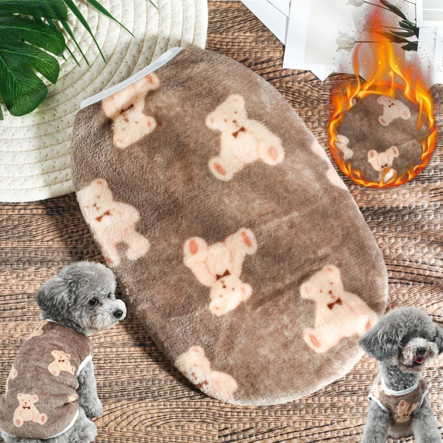 Soft Flannel Pet Vest for Dogs & Cats – RainPrime™