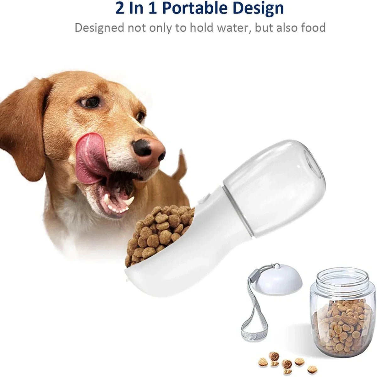 2-in-1 Portable Dog Water Bottle & Food Container – AquaWise™
