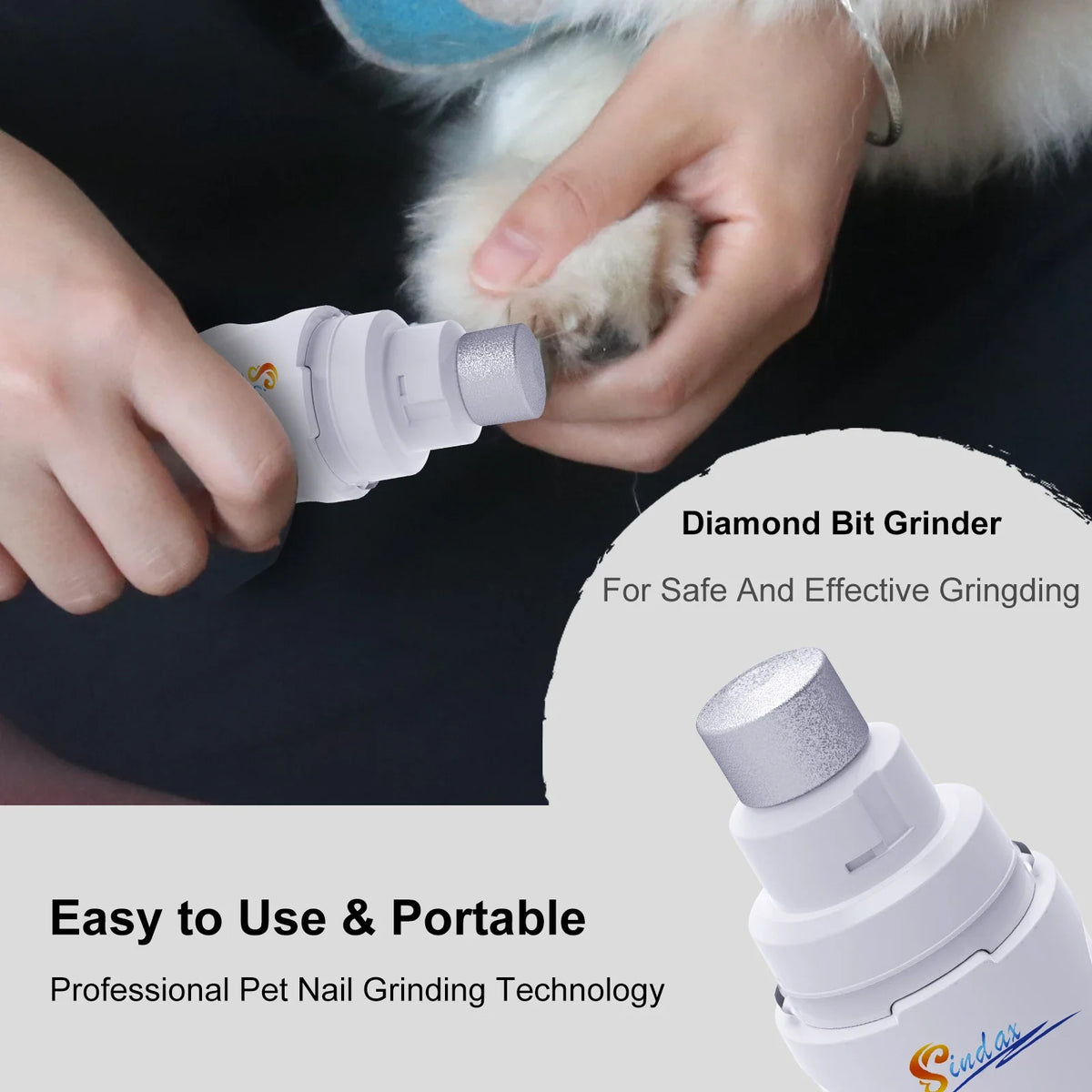 Rechargeable Electric Pet Nail Grinder – PawWave™