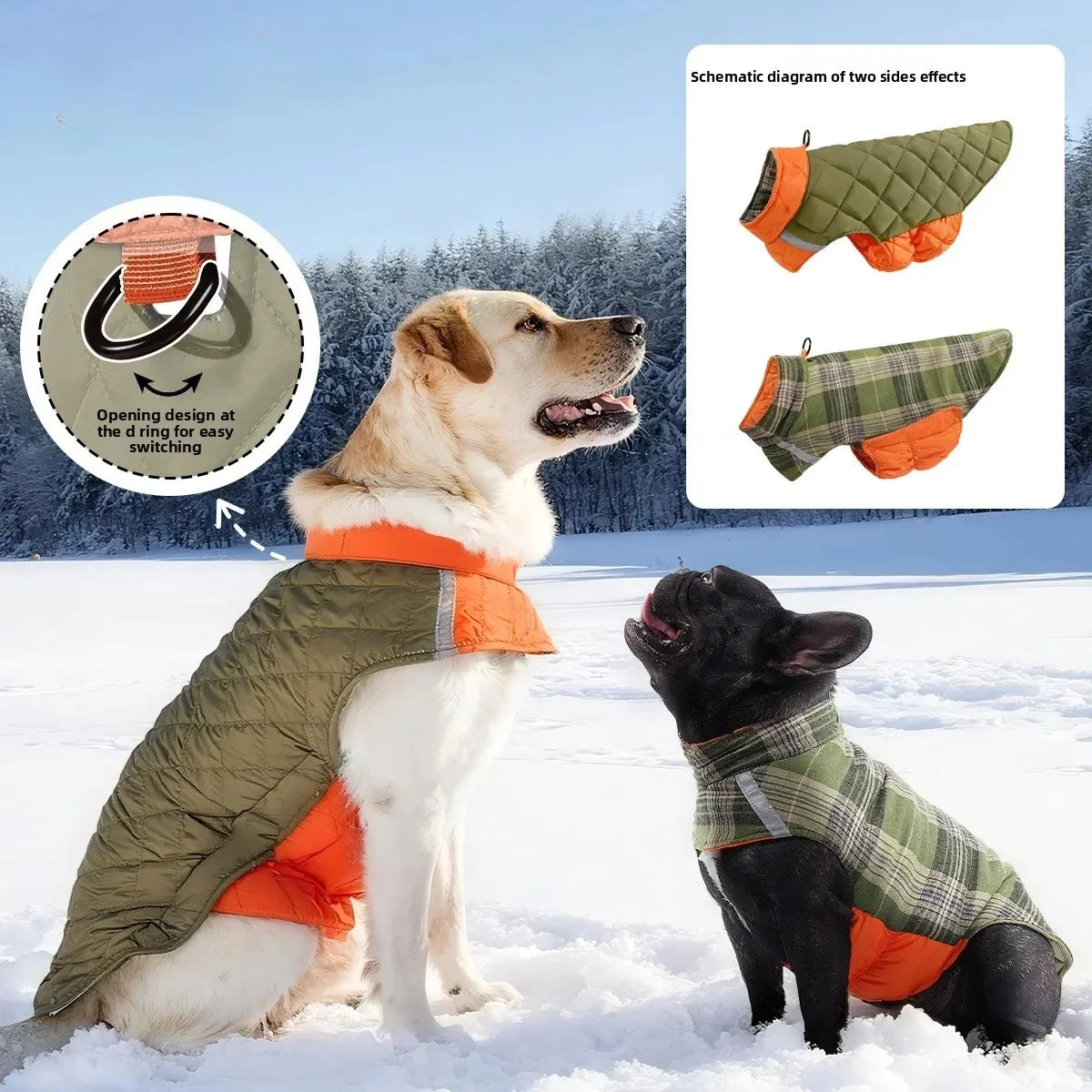 Warm Reflective Waterproof Dog Coat – ThermoWorks™