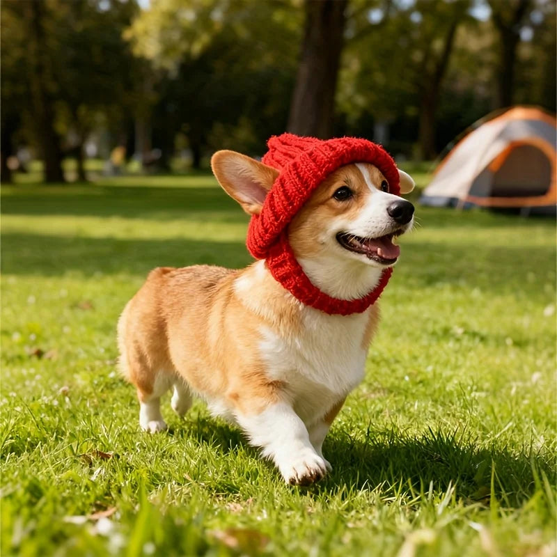Warm Knitted Dog Hat – PawSmart™