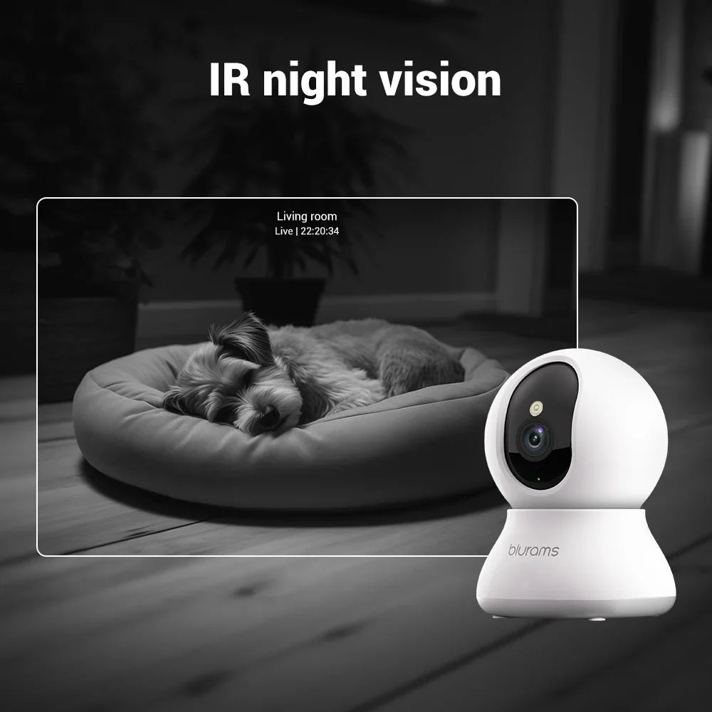 Tailented ViewMate™ – Pet Camera with 360° Viewing for Home Pet Monitoring