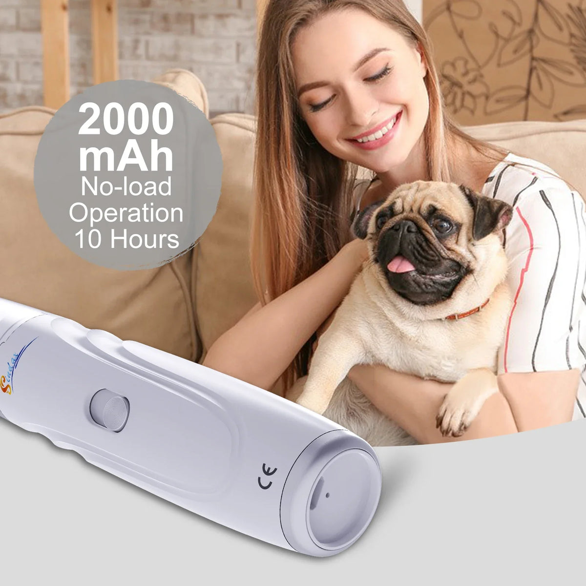 Rechargeable Electric Pet Nail Grinder – PawWave™