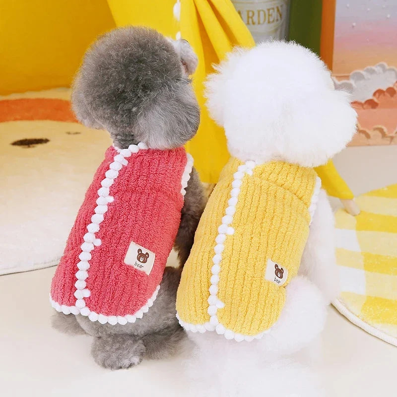 Warm Fleece Dog Coat for Small Dogs & Cats – ShieldPort™
