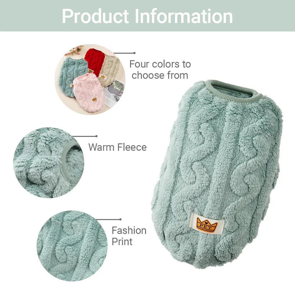 Soft Fleece Pet Sweater for Cats – SnugTouch™