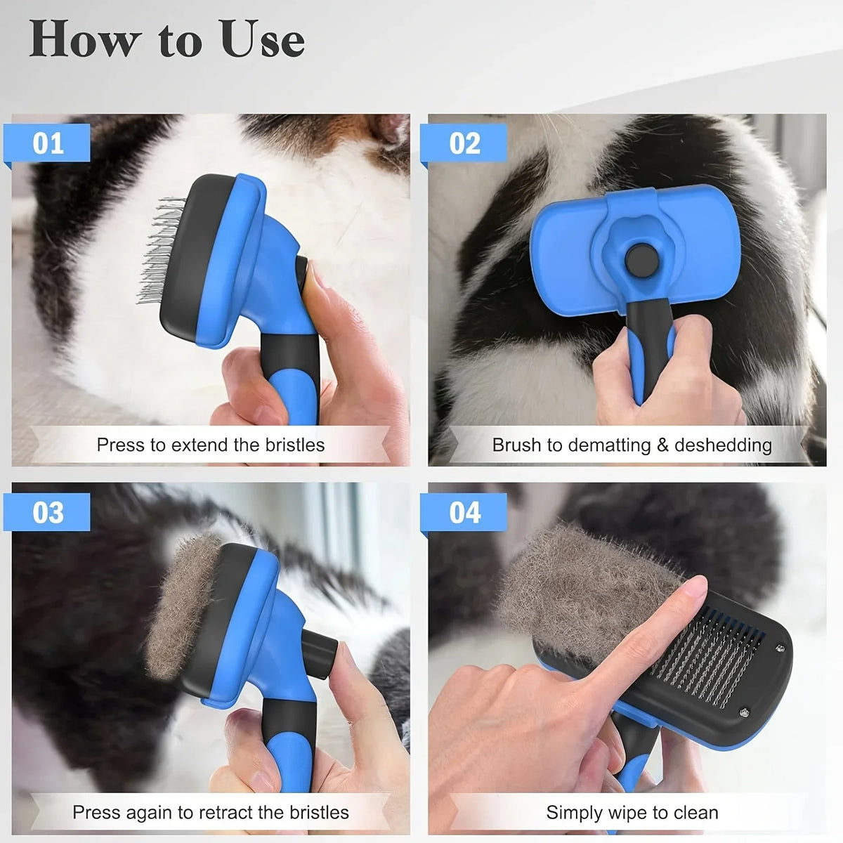 Self-Cleaning Pet Grooming Brush – SmoothWorks™