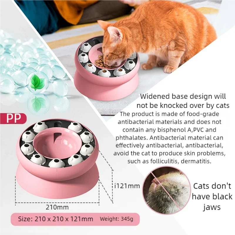 Raised Slow-Feeding Cat Bowl – NourishPrime™