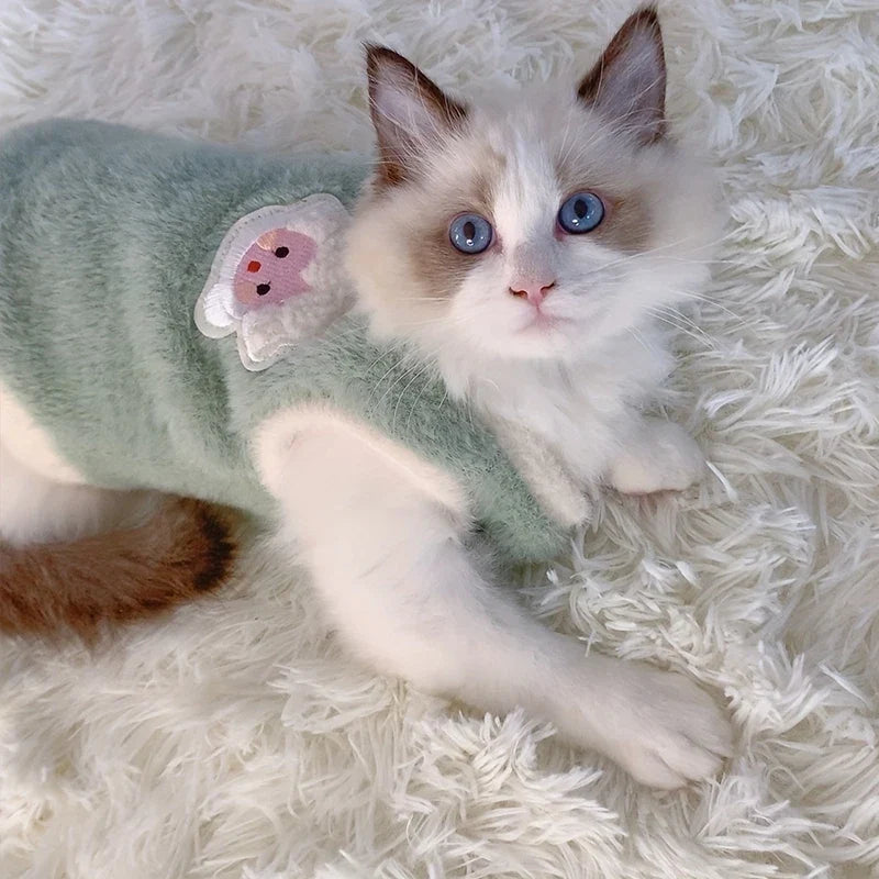 Warm Fleece Cat Coat – WeatherWorks™